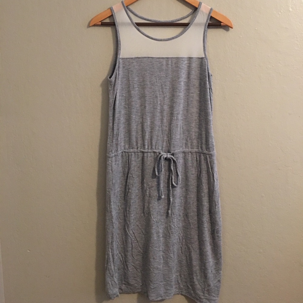 Grey knit dress